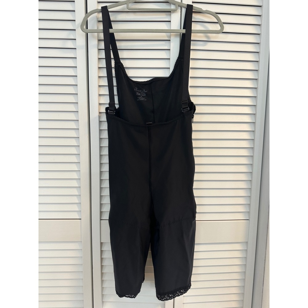 Isavela Comprexxwear Black Full Body Post Surgical Compression Garment Dual Zip